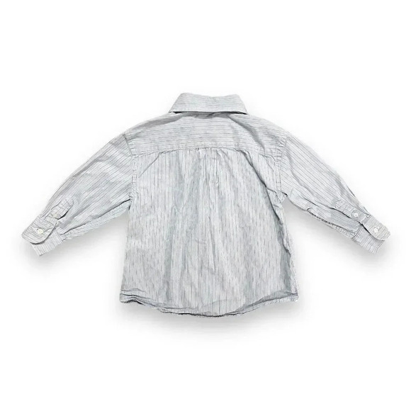 Crewcuts | Striped Button Down Shirt (3) 💚💙 - Picture 4 of 5
